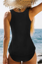 RXRXCOCO Women's Blouson Tankini Mesh High Neck Swimsuit Swimming Costume BNWT