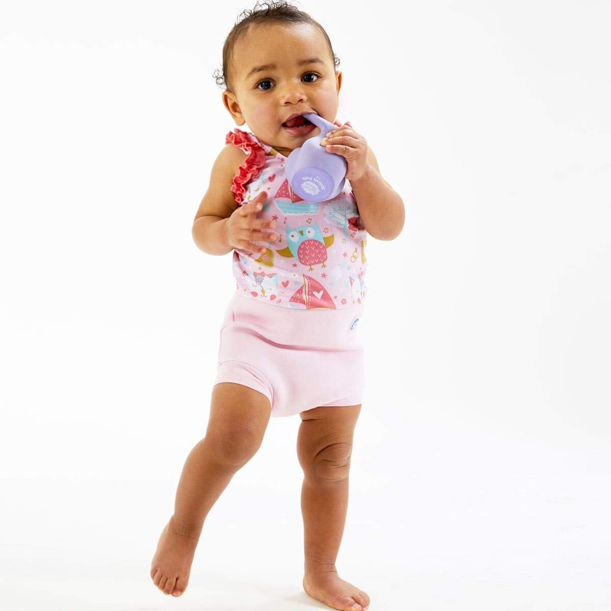 Splash About Happy Nappy Costume Reusable Neoprene Owl & Pussycat Girl BNWT