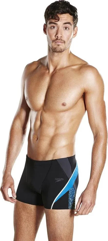 Speedo Men's Fit Splice Aquashort Swimsuit Swimming Costume Trunks Shorts BNWT