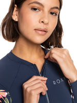 Roxy Women's One Piece Into The Sun Bodysuit Long Sleeved Back Zip Swimsuit BNWT