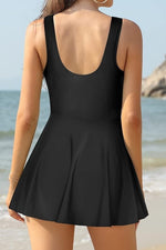 Shekini Women's V-Neck Front Cross Swim Dress Swimsuit Swimming Costume BNWT