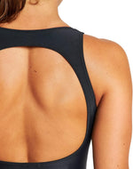 Arena Women's Just O Back Swimsuit Swimming Costume Black Girls BNWT