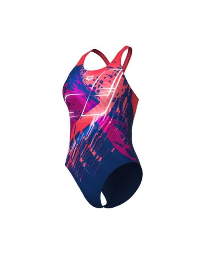 Arena Women's Funny Spot V Back Calypso One Piece Swimsuit Swimming Costume BNWT