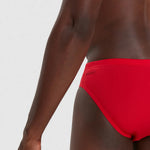 Speedo Men's Eco Endurance+ 7cm Brief Swimming Costume Swimsuit Red Briefs BNWT