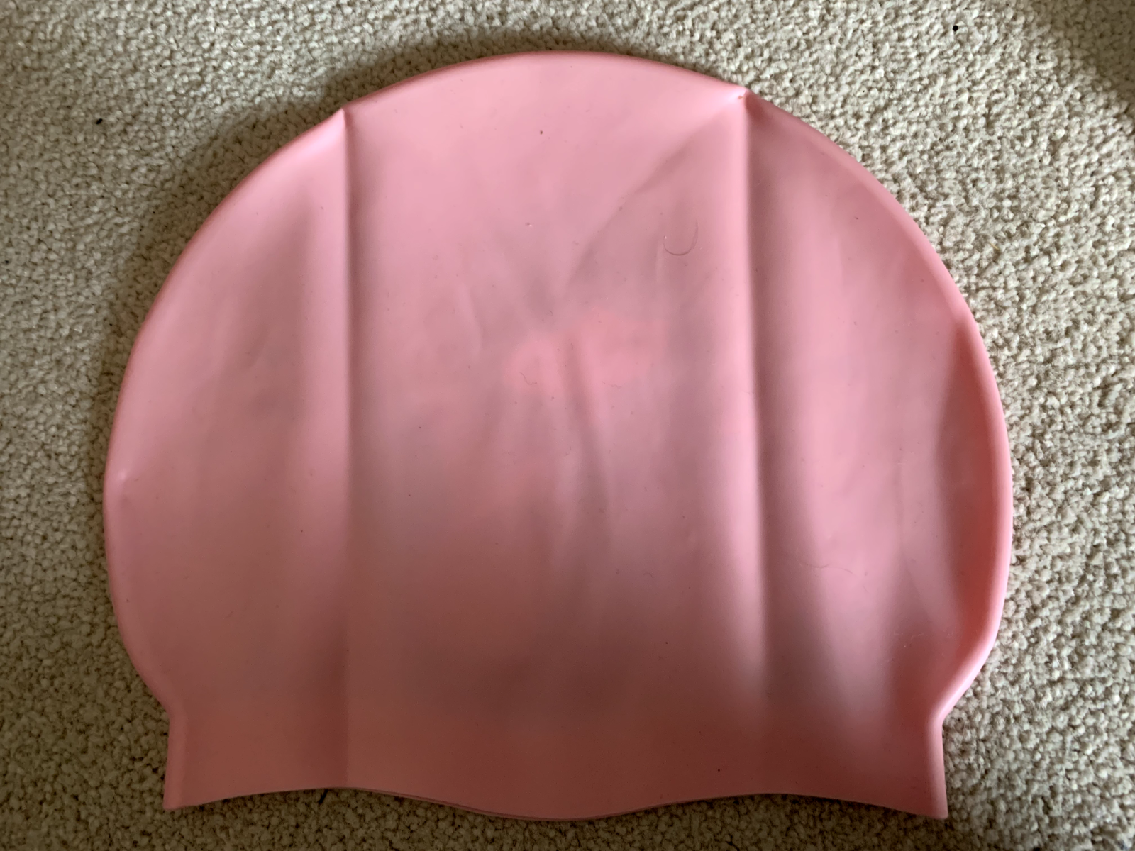 AKSXU Girls Silicone Swimming Cap Swim Hat Pink Mermaid Children Kids 6-14 Years