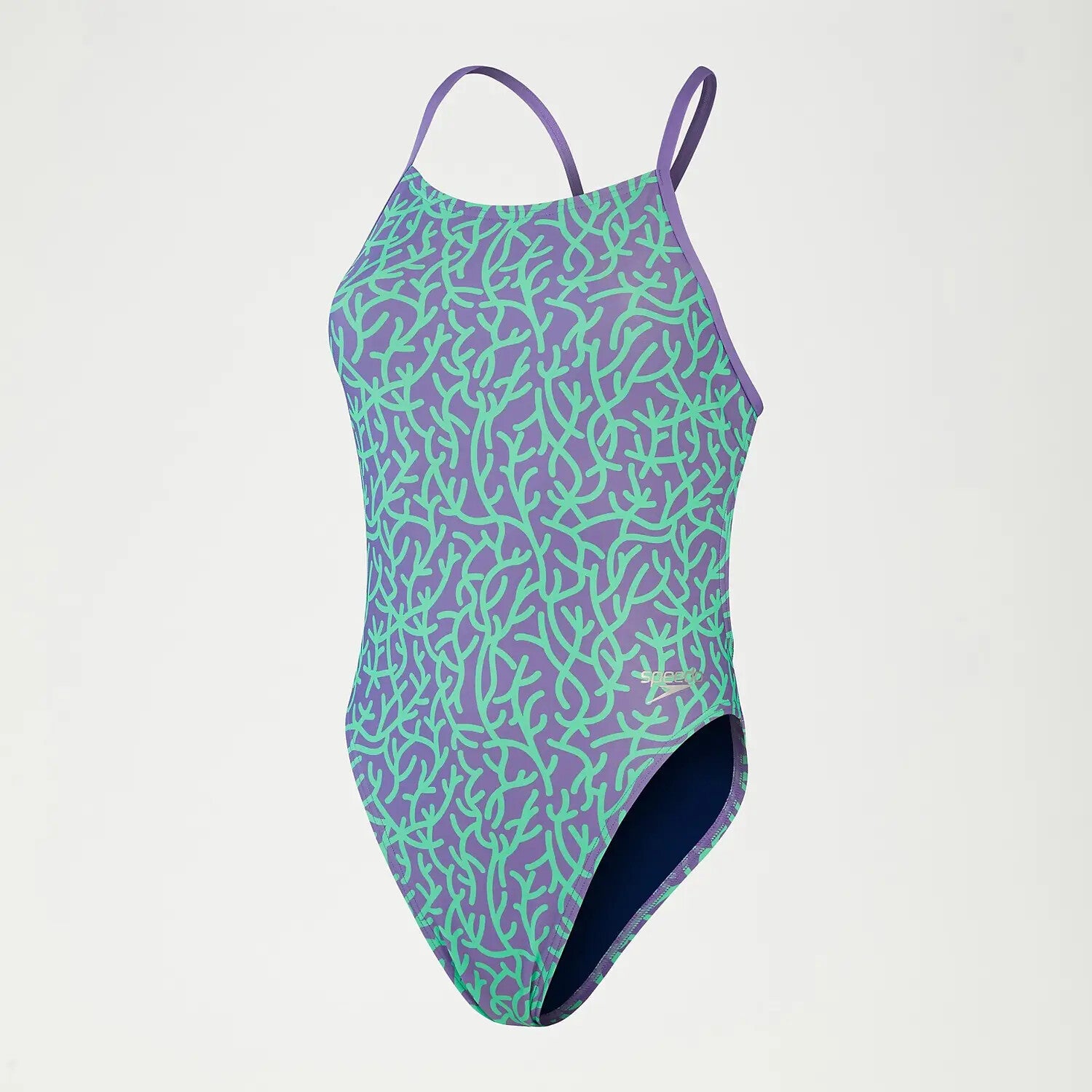 Speedo Womens Allover Digi Club Training Tie Back Swimsuit Swimming Costume BNWT