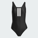 Adidas Women's 3-Stripes V Back One Piece Swimsuit Swimming Costume JE1921 BNWT