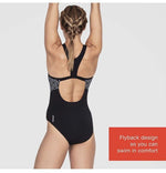 Speedo Women's Boomstar Splice Flyback Swimsuit Swimming Costume BNWT