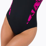 Speedo Women's Hyperboom Splice Muscleback Swimsuit Swimming Costume Black BNWT
