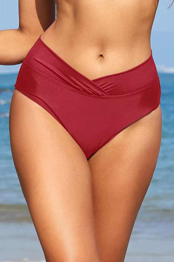 Shekini Women's Twist Front Bikini Bottom Swimsuit Swimming Costume BNWT