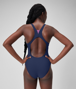 Speedo Women's Solid High Neck Swimsuit Swimming Costume Swimwear BNWT