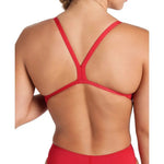 Arena Women's Team Challenge Solid Swimsuit Swimming Costume Red Girls BNWT