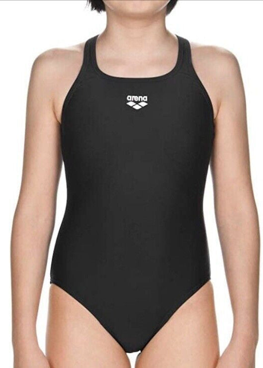 Arena Girl's Dynamo Junior One Piece Swimsuit Swimming Costume Black BNWT