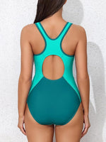 Attraco Women's Padded Colour Block Racerback Swimsuit Swimming Costume BNWT