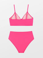 Cupshe Women's High Waist Twist Front V Bikini Swimsuit Swimming Costume BNWT