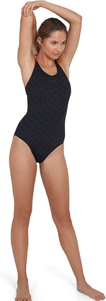 Speedo Women’s Boomstar Allover Muscleback Swimsuit Swimming Costume BNWT