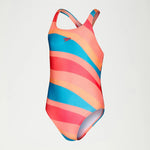 Speedo Printed Allover Medalist Girls Junior Swimsuit Swimming Costume BNWT