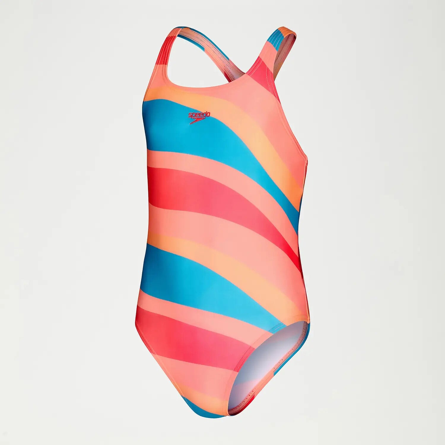 Speedo Printed Allover Medalist Girls Junior Swimsuit Swimming Costume BNWT