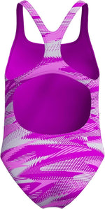 Speedo Girls Hyperboom Allover Medalist Swimsuit Swimming Costume Junior BNWT