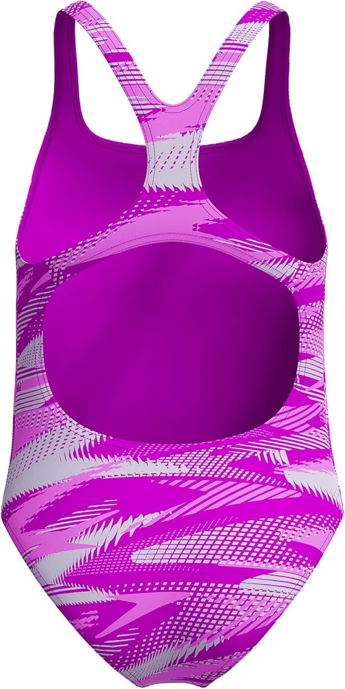 Speedo Girls Hyperboom Allover Medalist Swimsuit Swimming Costume Junior BNWT