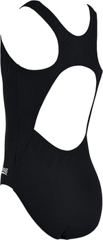 Zoggs Girls Cottesloe Black Sports Back Swimsuit Swimming Costume BNWT