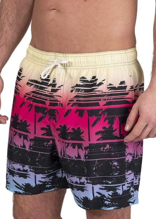 Ript Essentials Men's Quick Dry UV50 Swimming Swim Shorts Trunks Palm BNWT