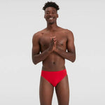 Speedo Men's Eco Endurance+ 7cm Brief Swimming Costume Swimsuit Red Briefs BNWT