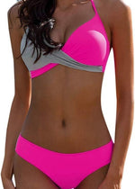 CheChury Women's Padded Push-Up Bikini Swimsuit Swimming Costume BNWT