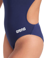 Arena Women's Team Challenge Solid Swimsuit Swimming Costume Navy BNWT