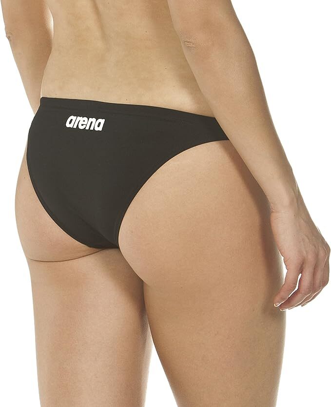 Arena Women's & Girls Bikini Bottom Solid Swimsuit Swimming Costume Black BNWT