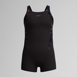 Speedo Girl's Hyperboom Splice Legsuit Swimsuit Swimming Costume Child Kids BNWT