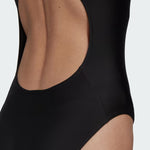 Adidas Women's 3 Bars Logo One Piece Swimsuit Swimming Costume HS1747 BNWT