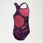 Speedo Girls Hyperboom Allover Medalist Swimsuit Swimming Costume BNWT