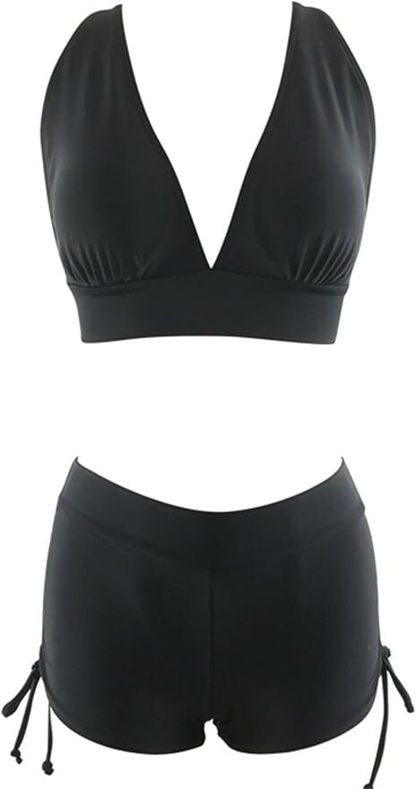 CheChury Women's High Waist Bikini Swimsuit Swimming Costume BNWT