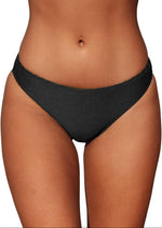 Cupshe Women's Ribbed Low Waisted Bikini Bottom Swimsuit Swimming Costume BNWT