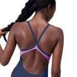 Speedo Women's Colourblock Racerback Swimsuit Swimming Costume Swimwear BNWT