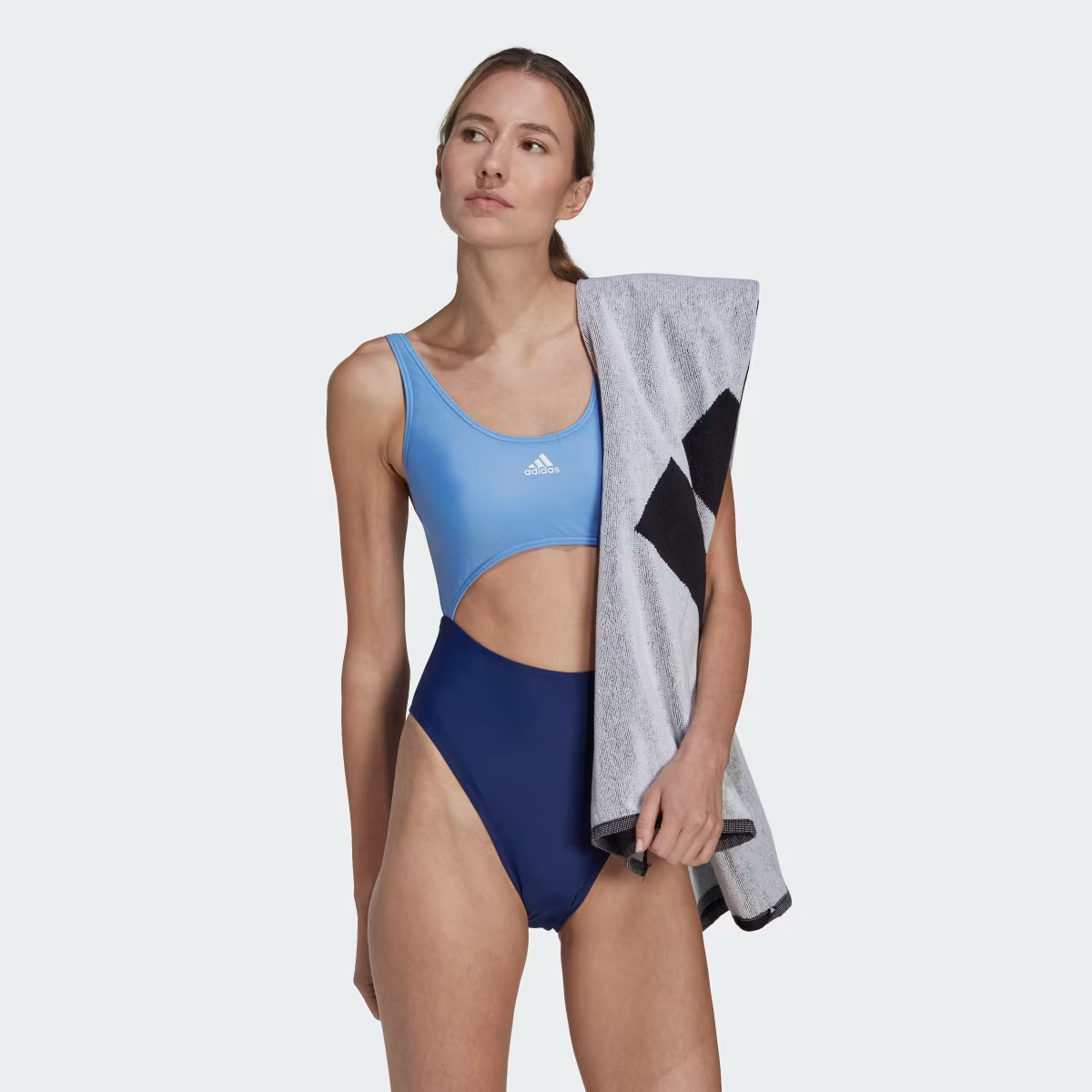 Adidas Women's Colorblock Swimsuit Swimming Costume Colourblock HS5315 BNWT