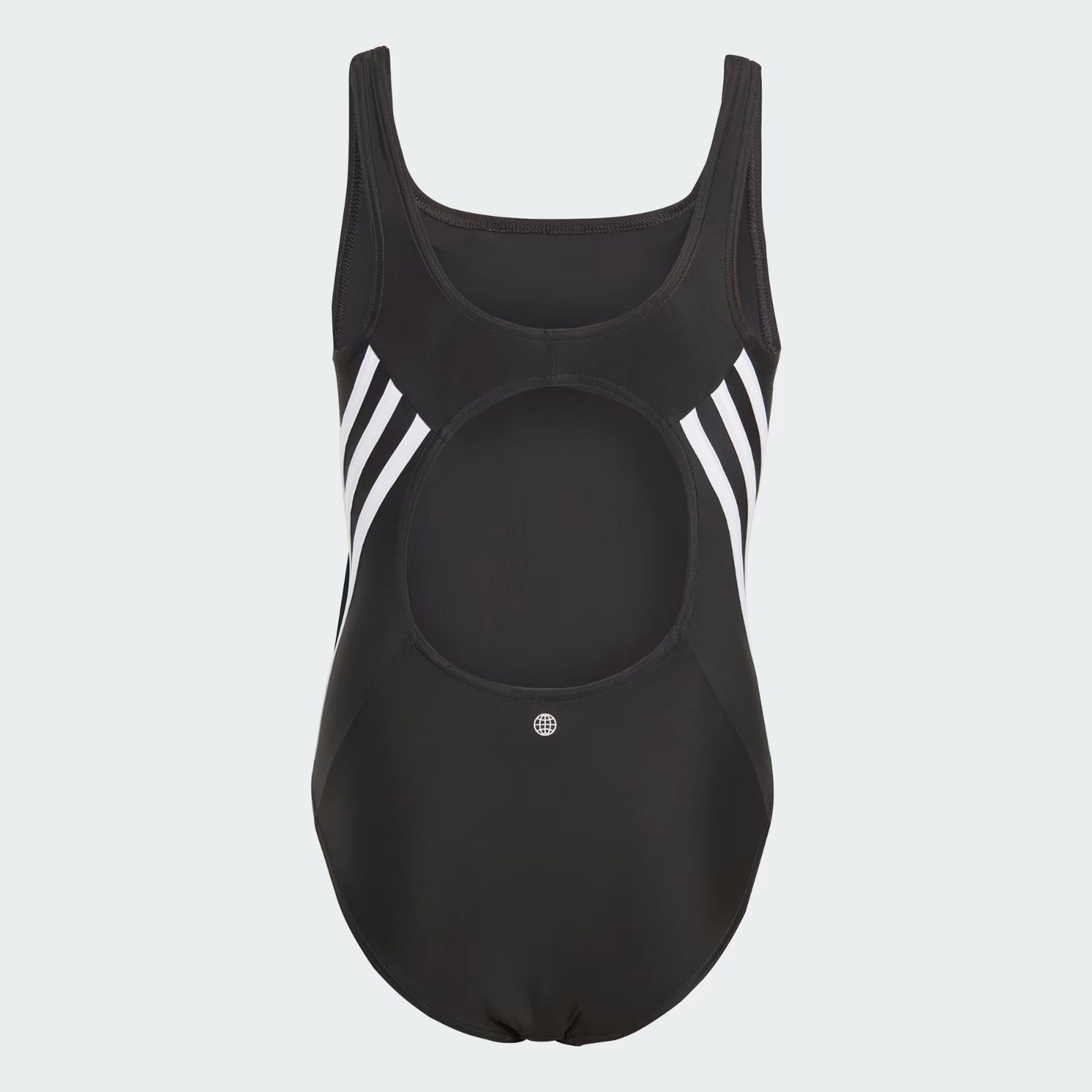 Adidas Girls Solid 3 Three Bars Stripe Swimsuit Swimming Costume IB6009 BNWT