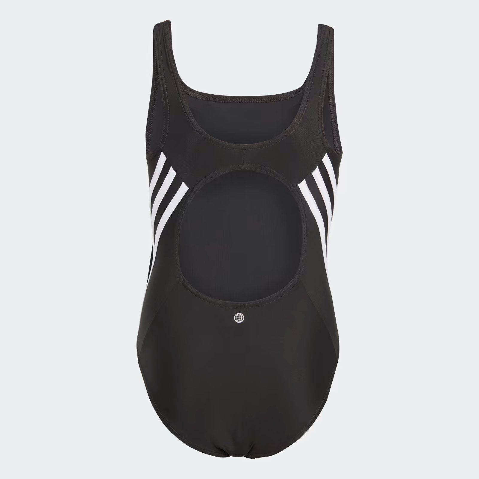 Adidas Girls Solid 3 Three Bars Stripe Swimsuit Swimming Costume IB6009 BNWT