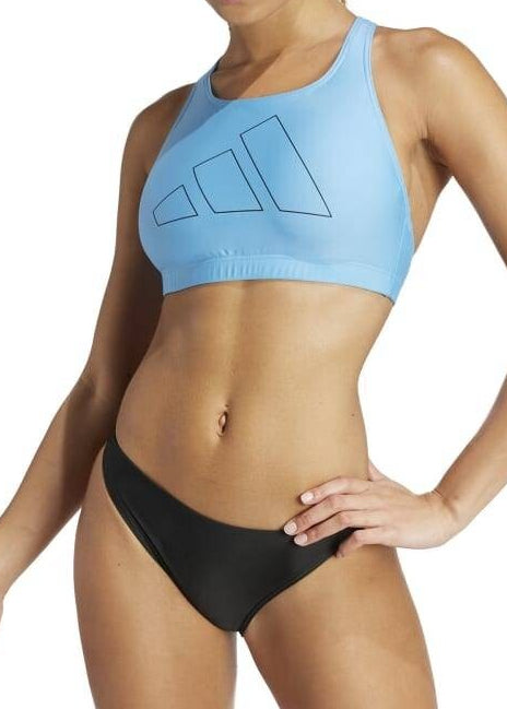 Adidas Women's Big Bars Bikini Swimsuit Swimming Costume IT6289 BNWT
