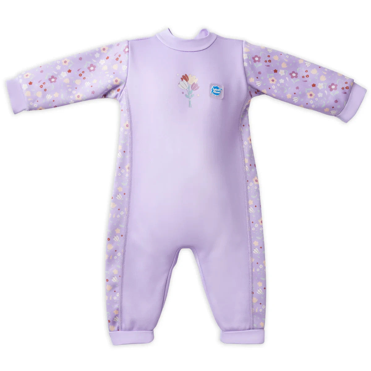 Splash About Baby Wetsuit - Warm In One Baby And Toddler - Lilac Spring - BNWOT