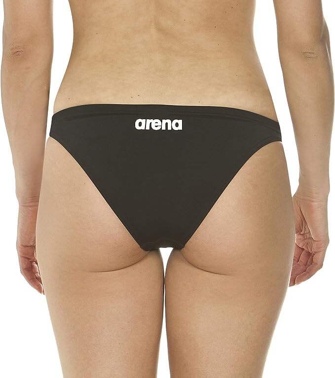 Arena Women's & Girls Bikini Bottom Solid Swimsuit Swimming Costume Black BNWT