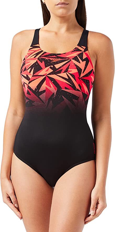 Speedo Women's Hyperboom Placement Muscleback Swimsuit Swimming Costume BNWT