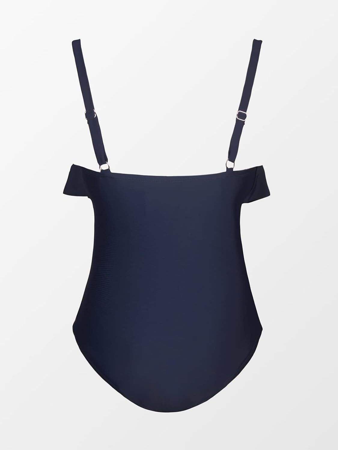 Cupshe Women's Tummy Control Ruffle Trim Ruched Swimsuit Swimming Costume BNWT