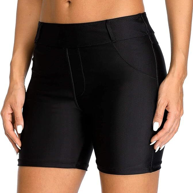 Attraco Women's Boyleg Jammer Long Swim Shorts Swimsuit Swimming Costume BNWT
