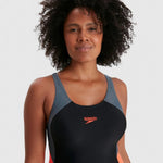 Speedo Women's Colourblock Splice Muscleback Swimsuit Swimming Costume BNWT