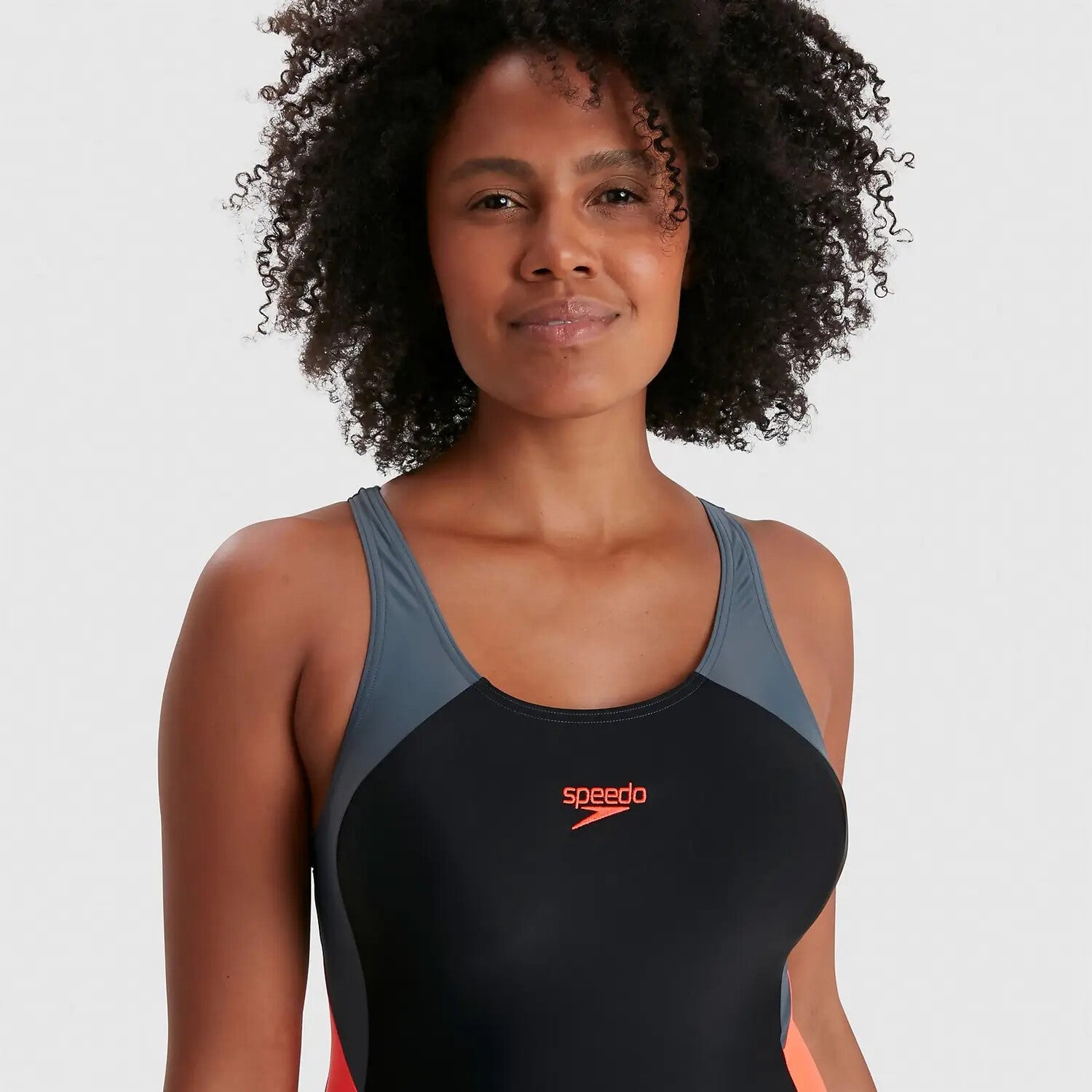 Speedo Women's Colourblock Splice Muscleback Swimsuit Swimming Costume BNWT