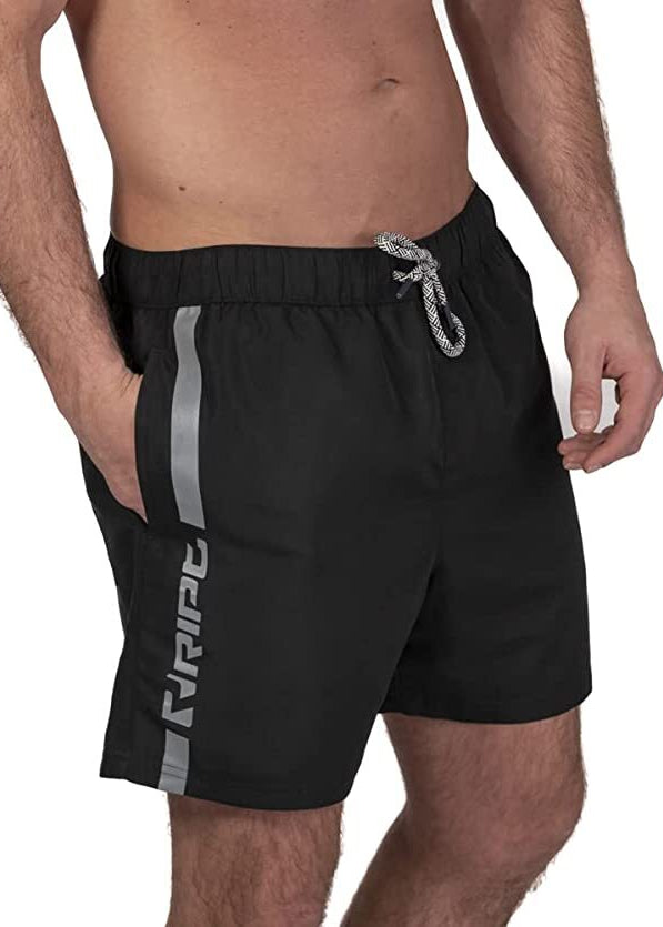 Ript Essentials Men's Quick Dry Swimming Swim Shorts Trunks Black Swimming BNWT