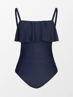 Cupshe Women's Tummy Control Ruffle Trim Ruched Swimsuit Swimming Costume BNWT