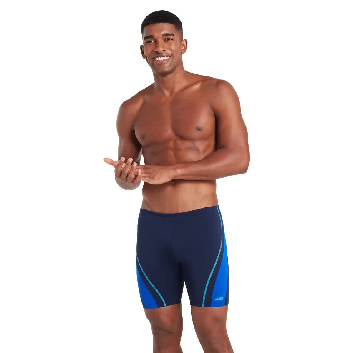 Zoggs Men's Eaton Mid Jammer E+ Swimsuit Swimming Costume Trunks Shorts BNWT